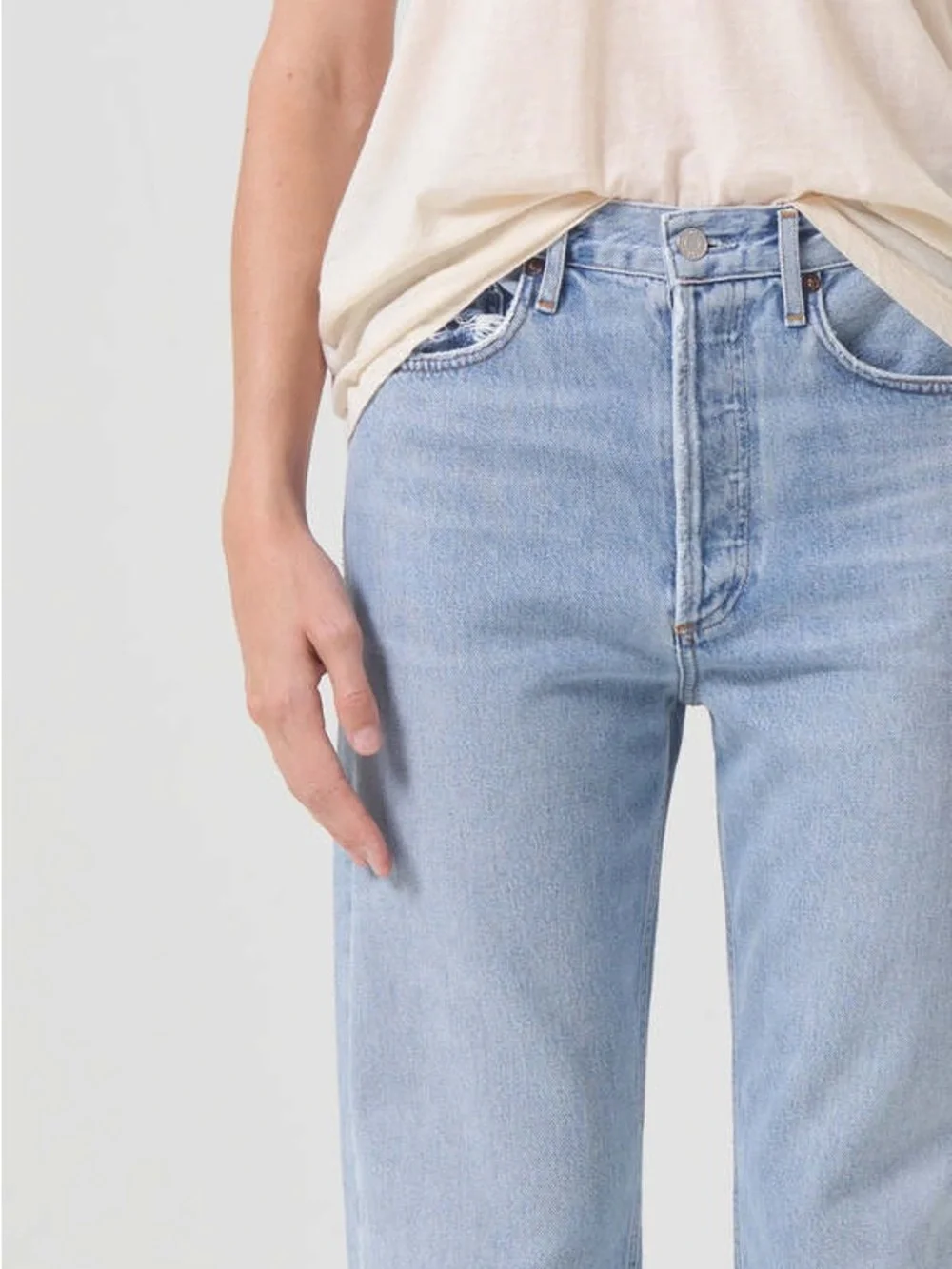 Agolde 90’s Mid Rise Loose Fit Jeans Snapshot Sz25 Good Condition firm price - Picture 4 of 12